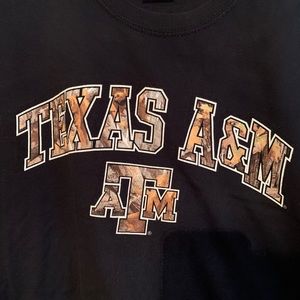 Black and Camouflage Texas A&M tshirt